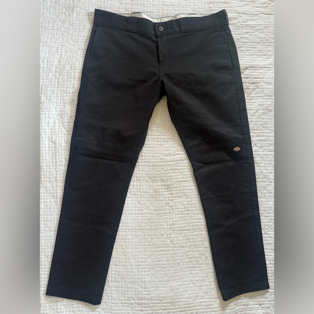 Dickies cell phone pocket double knee skinny straight men’s W36 L30 black pants